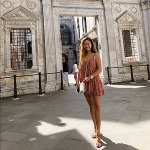 ASOS (Encreme) mini sunflower dress 🌻